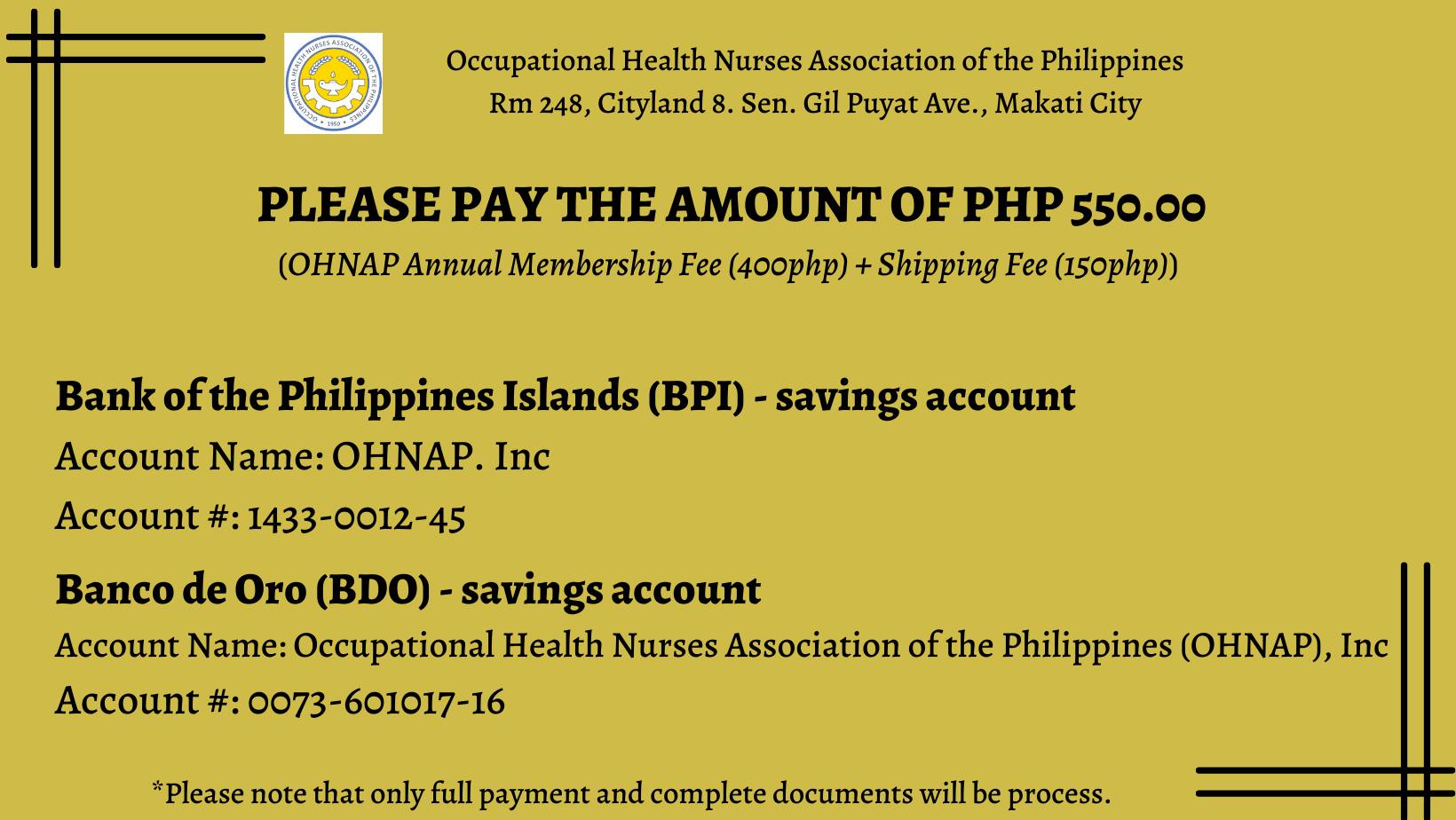 Occupational Health Nurses Association of the Philippines, Inc. (OHNAP)